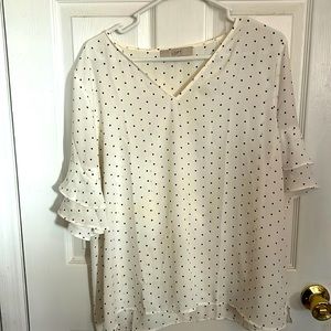 Women’s v neck Dress Shirt Size L
